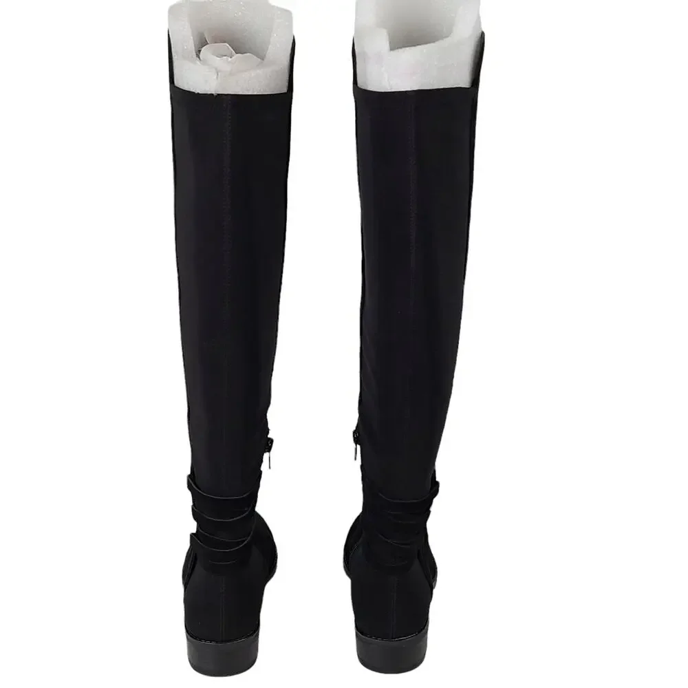 Vince Camuto Pauletta Foxy black suede tall slouchy knee boots normcore 7.5